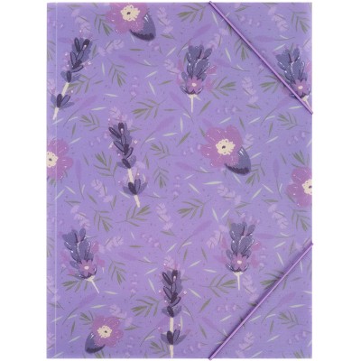 Папка на резинках А4+ Lavender-4
