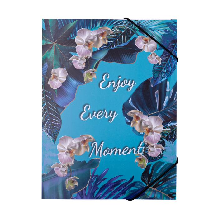 Папка на гумках В5 EXOTIC (блакитна) 