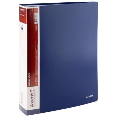 Папка с 80 файлами А4 (синий) 1280-02-A