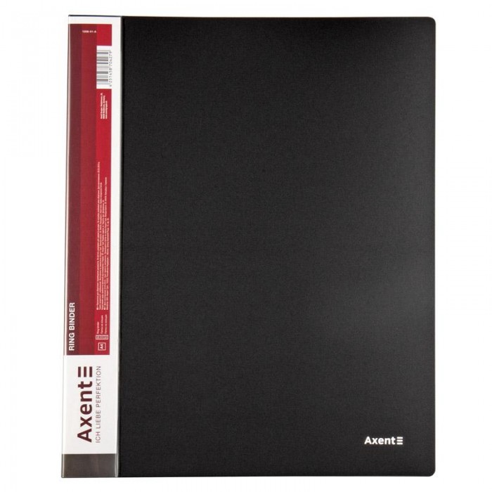 Папка на 4-х кільцях А4 (чорний) 1208-01-A