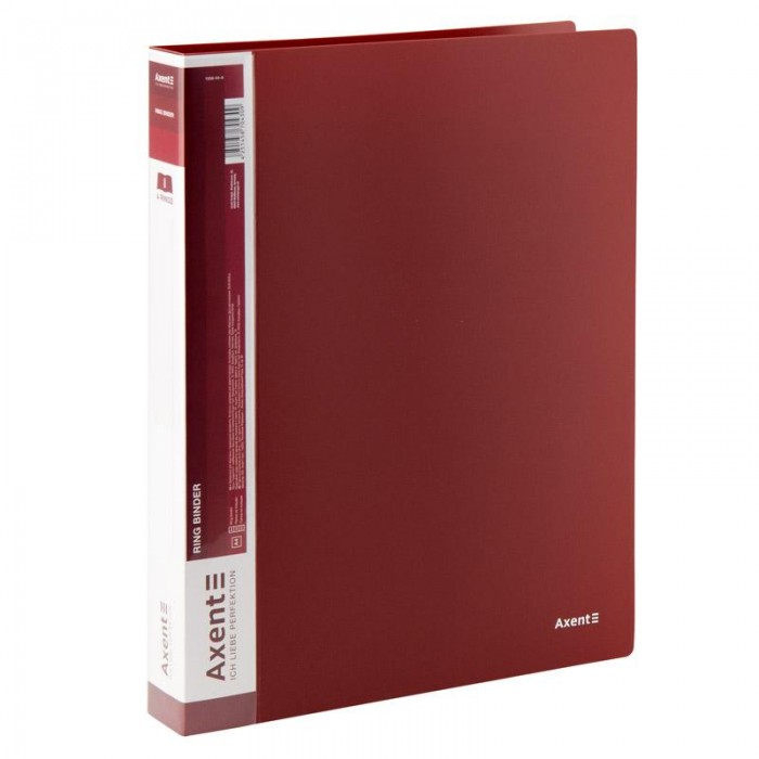 Папка на 4-х кільцях А4 (бордовий) 1208-04-A