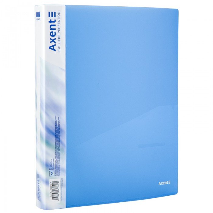 Папка на 4-х кільцях А4 (синій) 1208-22-a