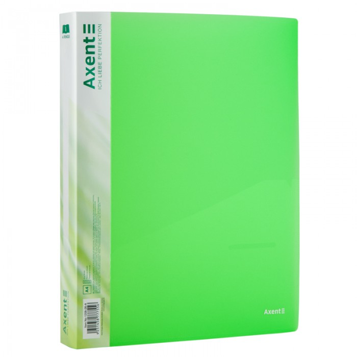 Папка на 4-х кільцях А4 (зелений) 1208-26-a