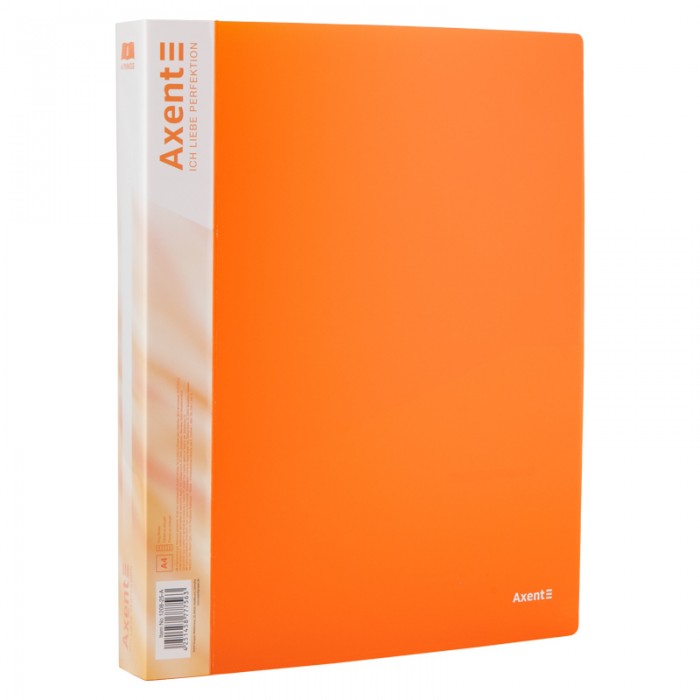 Папка на 4-х кільцях А4 (помаранчевий) 1208-25-a