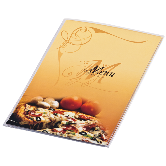 Папка Меню Pizza А4, PVC (прозора) 