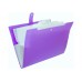 Папка на 6 відділень А4, на кнопці з розширенням (лавандова)