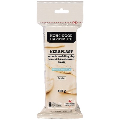 Пластилин Keraplast белый, легкий (400г.) 131697