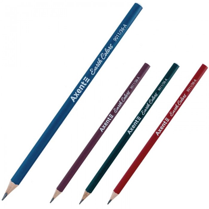 Олівець графітний без гумки Earth Colors HB 9011/36-a