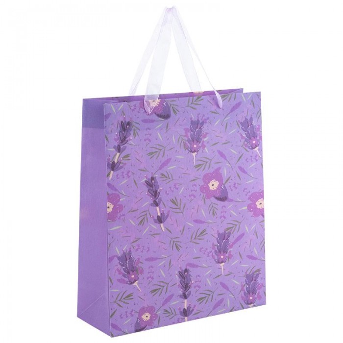 Пакет пластиковый подарочный 32х27x8.5см Lavender-1