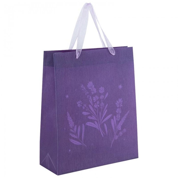Пакет пластиковый подарочный 32х27x8.5см Lavender-2
