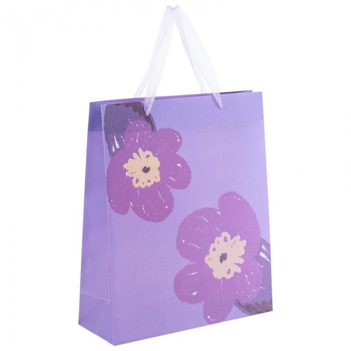Пакет пластиковый подарочный 32х27x8.5см Lavender-4