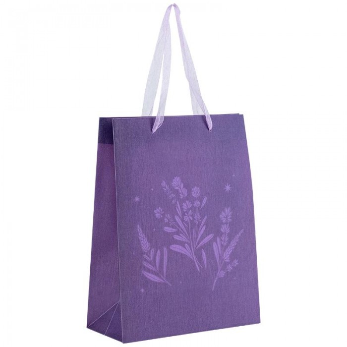 Пакет пластиковый подарочный 25х19x8.5см Lavender-2