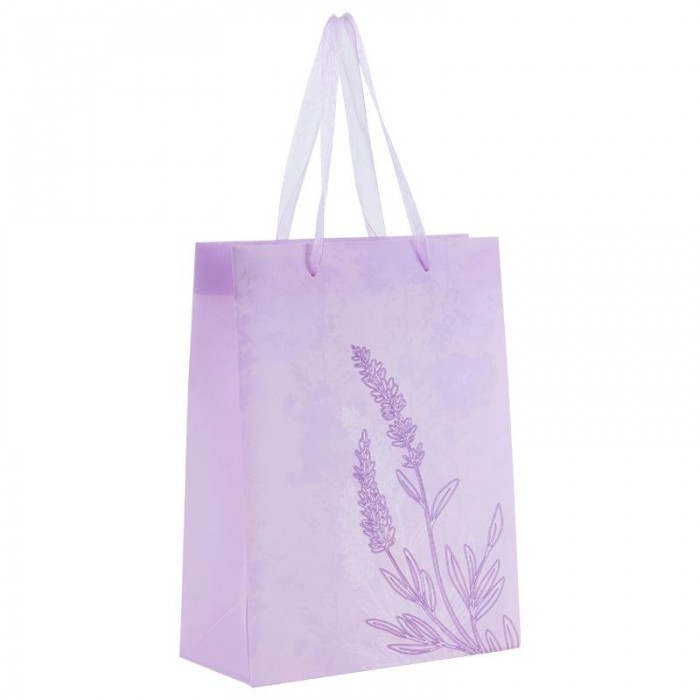 Пакет пластиковый подарочный 25х19x8.5см Lavender-3