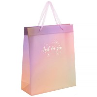 Пакет пластиковий подарунковий 32х27x8.5см Just for you-3