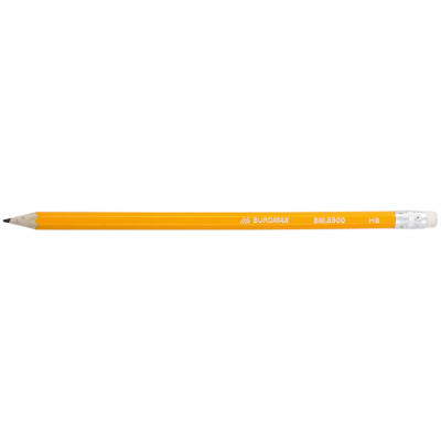 Олівець графітний НВ з гумкою bm.8500