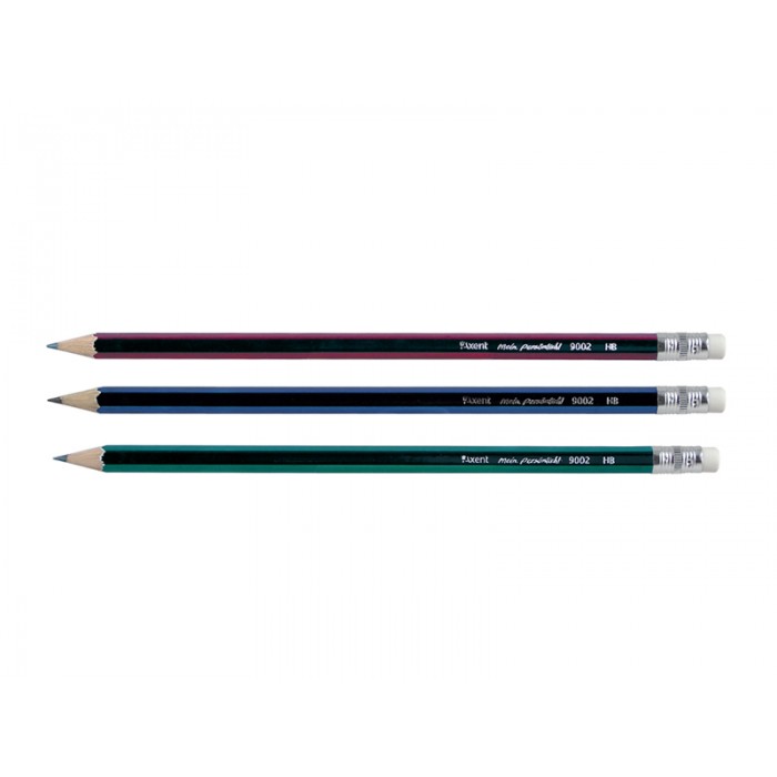 Олівець графітний з гумкою НВ  9002/100-A