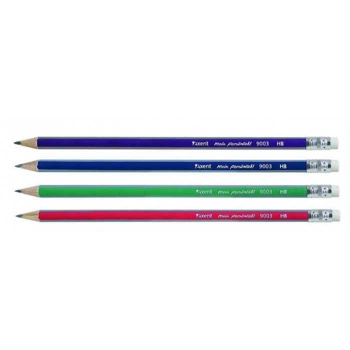 Олівець графітний з гумкою НВ  9003/100-A
