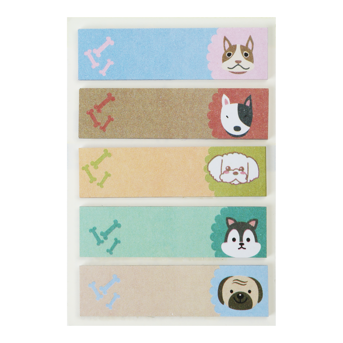 Закладинки з клейким шаром паперові Dogs (5 дизайнів по 20л.) 