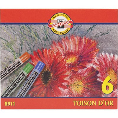 Крейда-пастель TOISON D'OR  6 кольорів