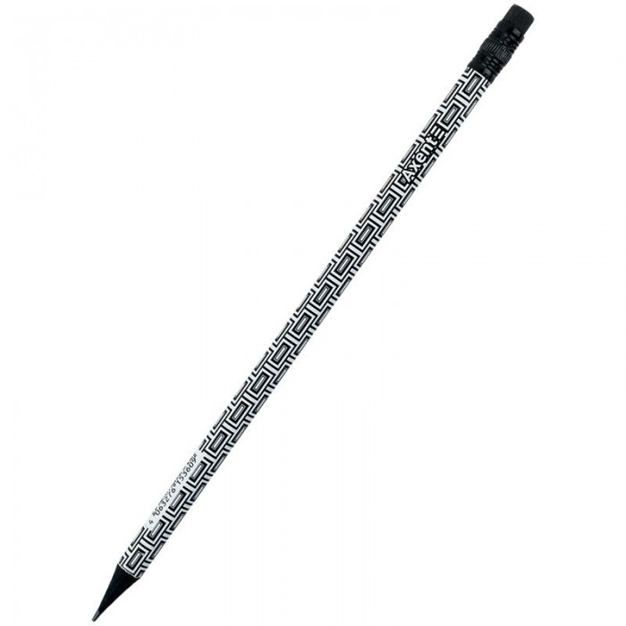 Карандаш графитный с ластиком НВ Deco