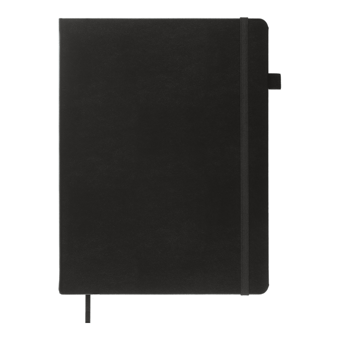 Книга записна Etalon 190х250мм, 96арк. чорний (клітинка) BM.292160-01