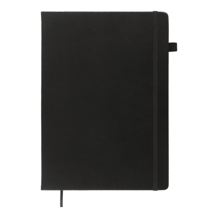 Книга записна Etalon 210х295мм, 96арк. чорний (клітинка) BM.294160-01