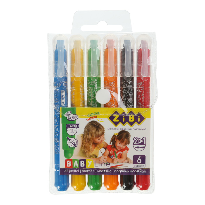 Пастель масляна шовкова (6 кольорів)  ZB.2495