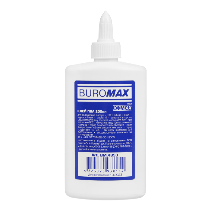 Клей ПВА Jobmax, 200мл bm.4853