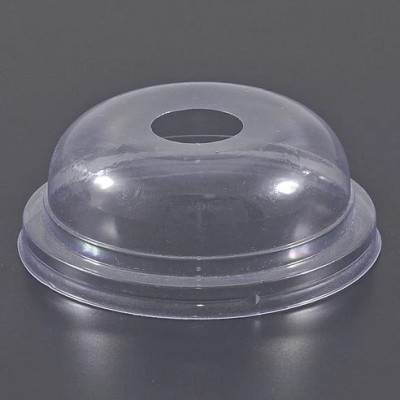Кришка купольна з отвором РЕТ-E (100шт)