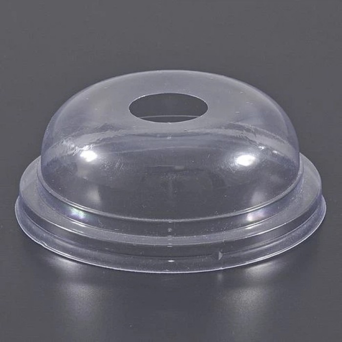 Кришка купольна з отвором РЕТ-E (100шт)