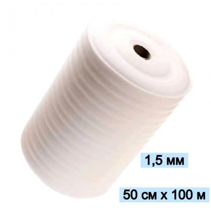Спінений поліетилен 1,5мм - 50 см × 100м