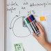 Набір маркерів з магнітним тримачем та губкою Whiteboard (4кол)