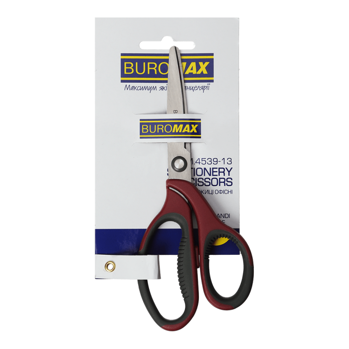 Ножиці офісні Morandi Style (180мм) бордовий