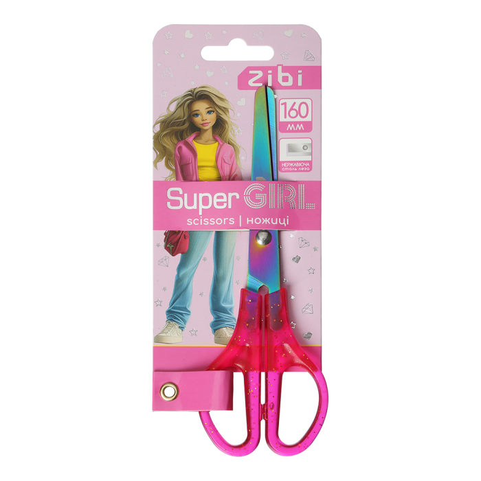 Ножиці дитячі 160мм. Super Girl