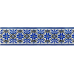 Скотч упаковочный цветной Вышиванка (синий) BM.7007-68