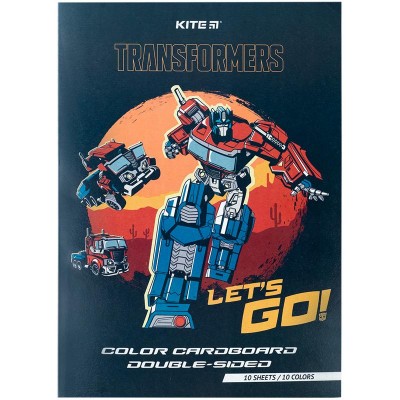 Набор цветного картона Transformers А4 (10 цветов) 