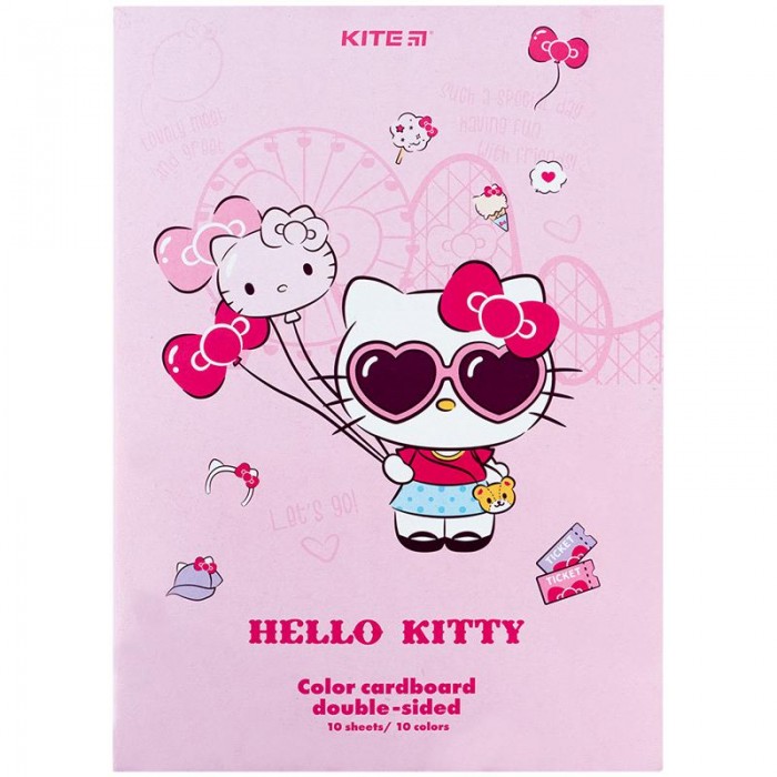Набір кольорового картону Hello Kitty А4 (10 кольорів) 