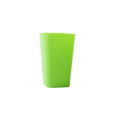 Стакан пластиковий для письмового приладдя (квадратний, зелений)