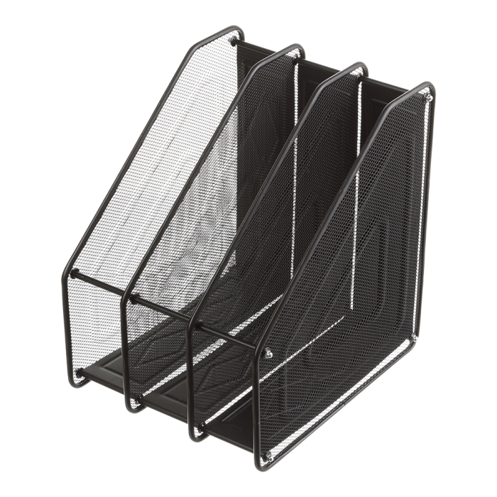 Лоток вертикальний металевий 3 в 1 (чорний) BM.6264-01