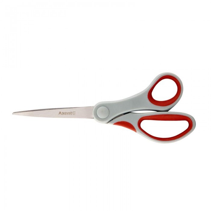 Ножиці офісні Duoton (20 см) сіро-червоні 6302-06-A
