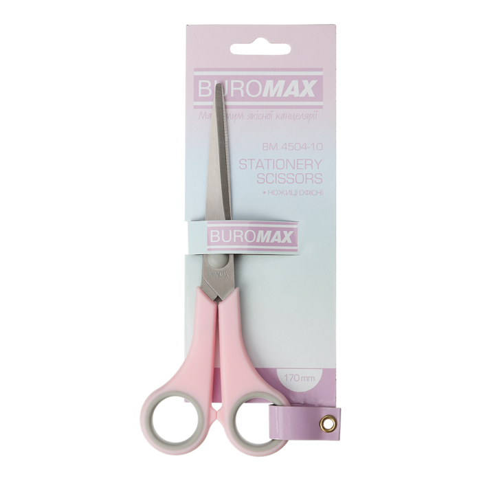 Ножиці офісні Pastel, рожевий (170мм) BM.4504-10