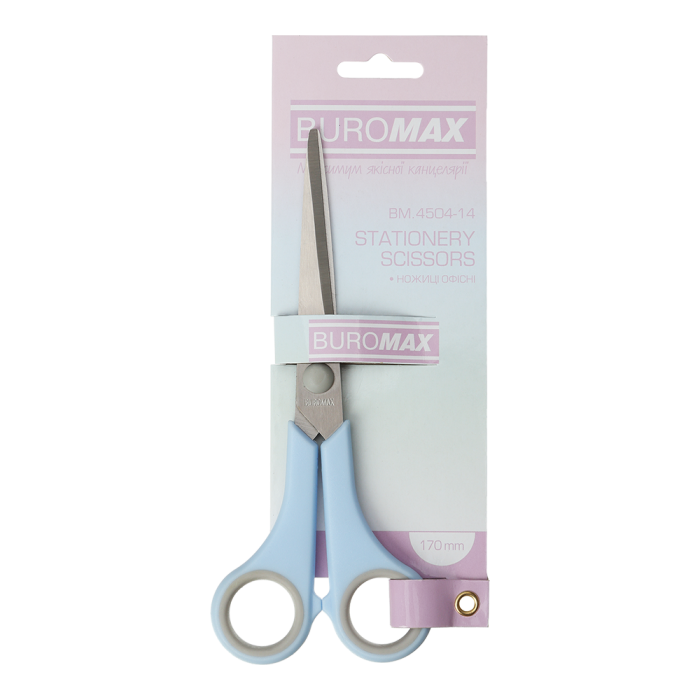 Ножиці офісні Pastel, блакитний (170мм) BM.4504-14