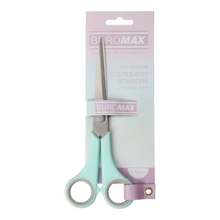 Ножиці офісні Pastel, м'ятний (170мм) BM.4504-38