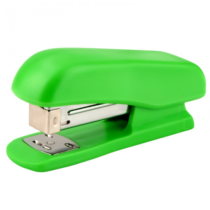 Степлер Standart пластиковий (24/6, 26/6) салатовий 4223-09-a
