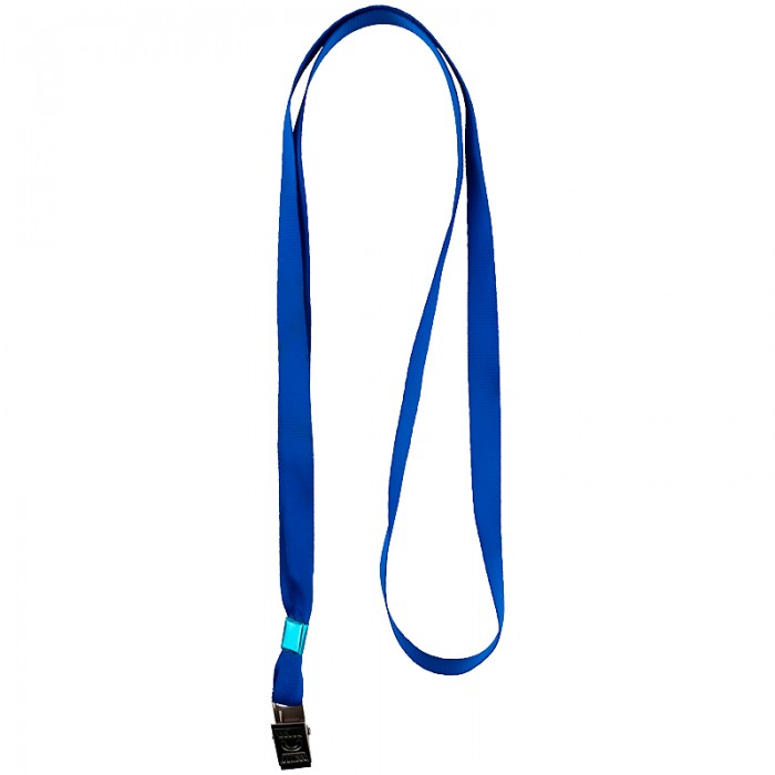 Шнурок для бейджа с металлическим клипом (синий) 4532-02-A