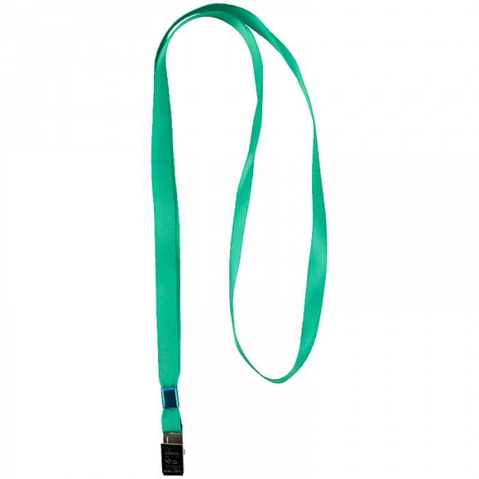 Шнурок для бейджа з металевим кліпом (зелений) 4532-04-A