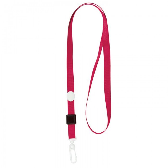 Шнурок для бейджа с пластиковым клипом (красный) 4531-06-A