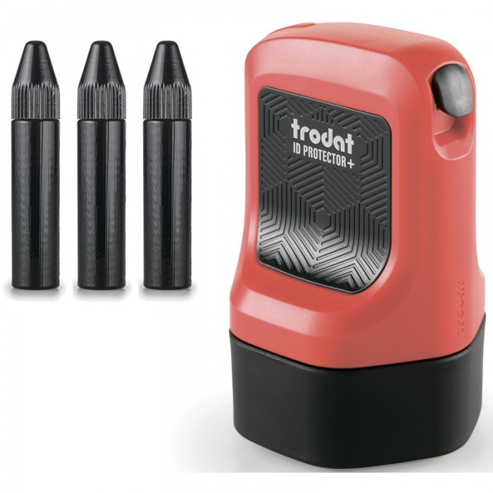 Роликовий штамп ID Protector + керамічне лезо + 3шт refill (чорнила) 