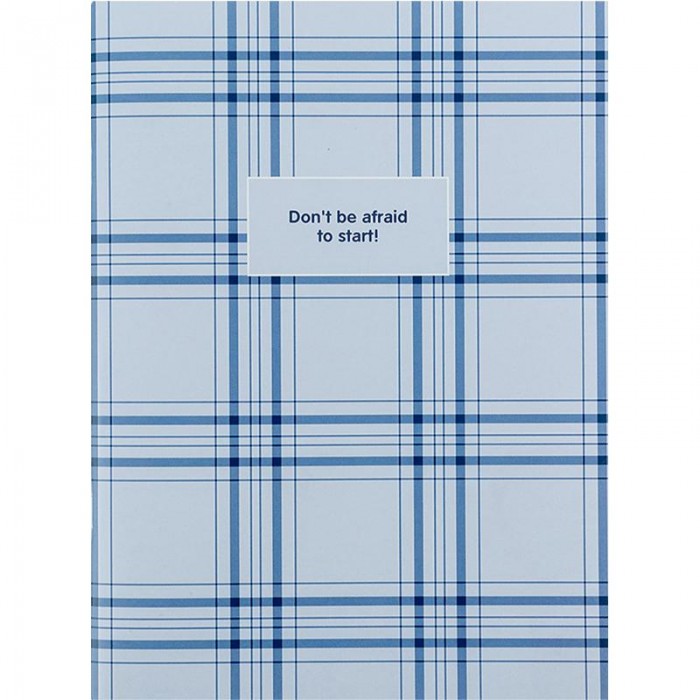 Тетрадь канцелярская А4, 48л. офсет, клетка (голубой)