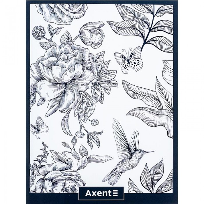 Тетрадь канцелярская А4, 48л. офсет, клетка (синий)